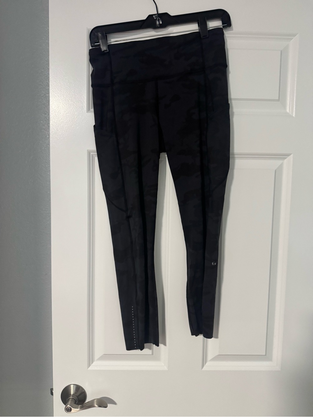 lululemon athletica Black Camo Leggings with Side Pocket